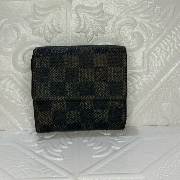 2012 LOUIS VUITTON Damier Ebene Pattern Elise Wallet - Picture 4 of 12